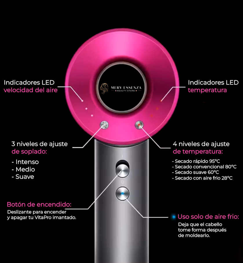 Secador VitaPro Imantado Mery Essenza
